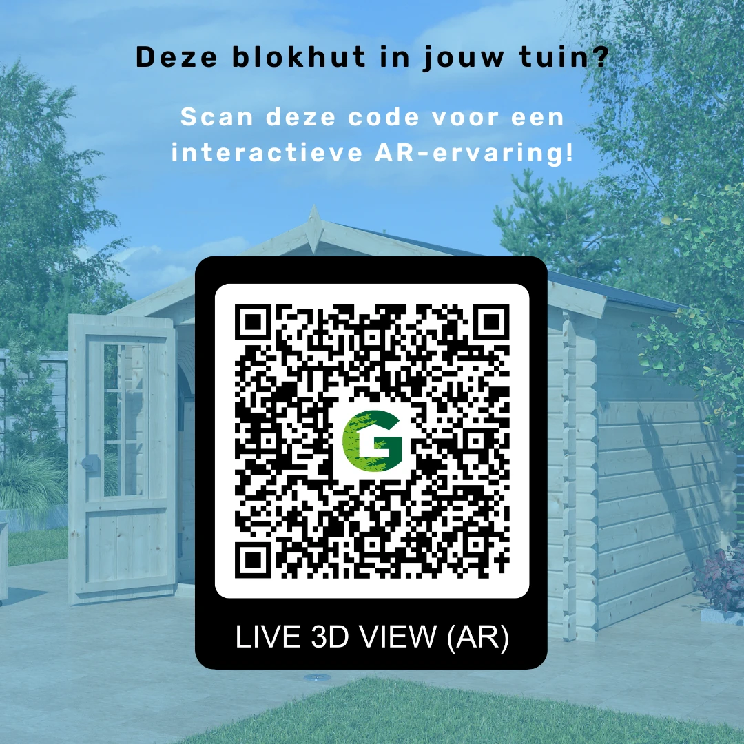 Woodlands Blokhut Oregon Groen Geïmpregneerd 295 x 325 cm - Afbeelding 6